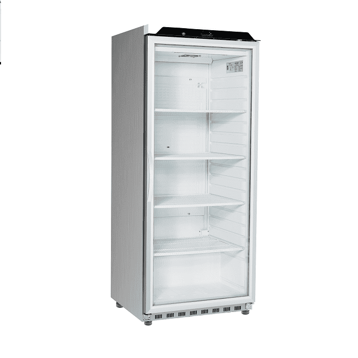 ADRPC600ML-ADCPC600ML ARMARIO DE ACERO INOX SERIE M DE PUERTA DE CRISTAL DE CONGELACIÓN. FONDO 735MM