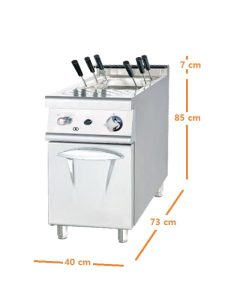 Cocedor de Pasta a Gas Medidas Maquinaria Hosteleria Tienda
