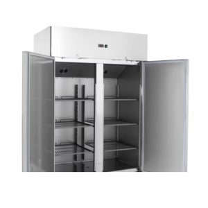 armario refrigerador serie amerciana interor puertas abiertas 6 parrillas