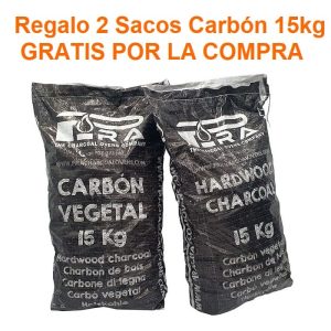 Carbon vegetal 15kg 2 bolsas PIRA HORNOS de regalo por la compra de horno pira