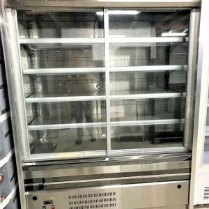 mural frigorifico lacteo acero inoxidable frontal