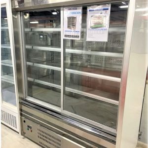 mural frigorifico lacteo acero inoxidable frontal lateral