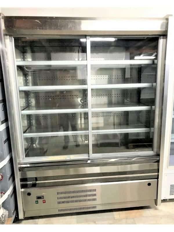 mural frigorifico lacteo acero inoxidable frontal