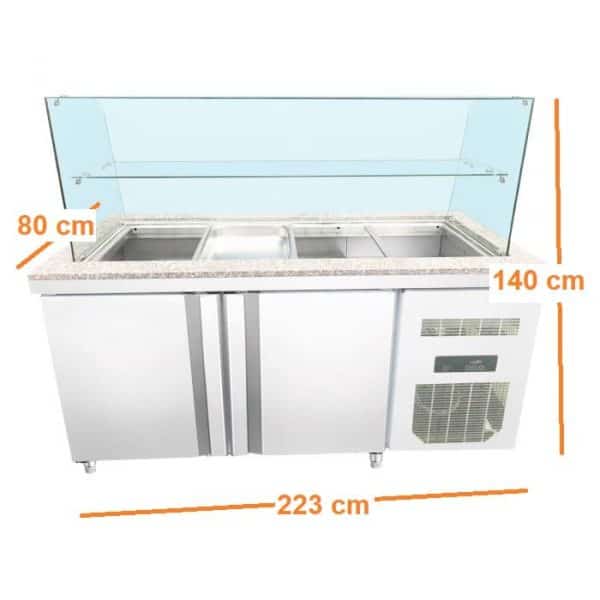 MESA DE PREPARACIÓN REFRIGERADA - 3 MEDIDAS A ELEGIR - Imagen 5