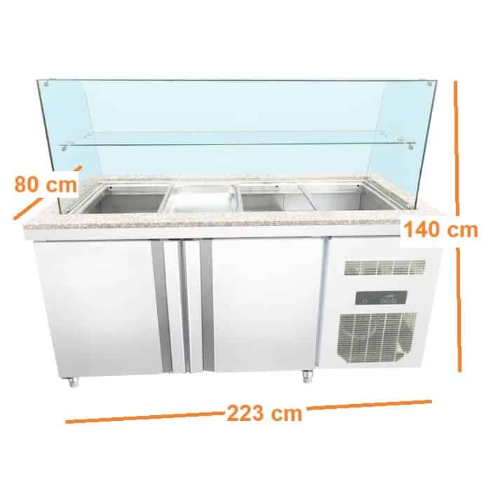 MESA DE PREPARACIÓN REFRIGERADA - 3 MEDIDAS A ELEGIR - Imagen 5