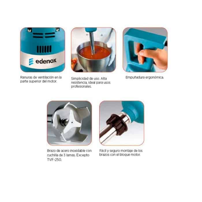 BATIDORA TRITURADORA PROFESIONAL EDENOX. TVF-250. (250 W) - Imagen 5