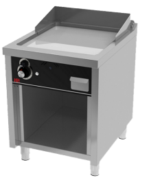 Fry-top Con Mueble A Gas de 800 mm de Cromoduro